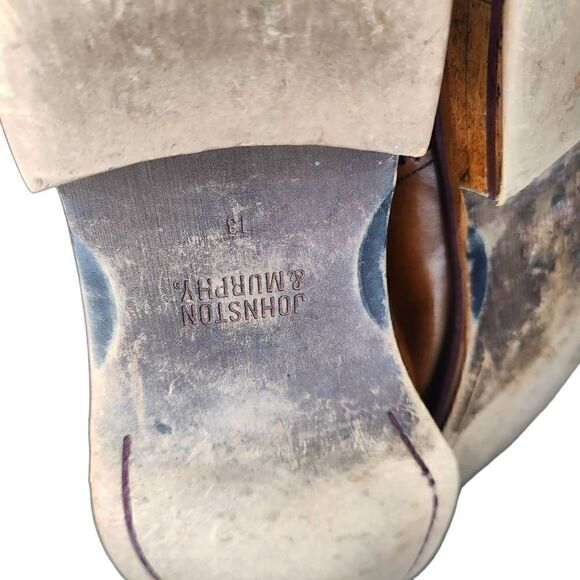 Johnston & Murphy Men’s Conard Cap Toe Leather Shoes